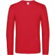 T-Shirt Homme Manches Longues #E190, Couleur : Red (Rouge), Taille : 3XL