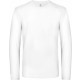 T-Shirt Homme Manches Longues #E190, Couleur : Blanc, Taille : 3XL