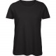 T-shirt Organic col rond Femme, Couleur : Black (Noir), Taille : L