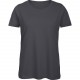 T-shirt Organic col rond Femme, Couleur : Dark Grey, Taille : L