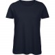 T-shirt Organic col rond Femme, Couleur : Navy (Bleu Marine), Taille : L