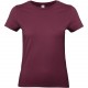 T-shirt femme #E190, Couleur : Burgundy, Taille : L