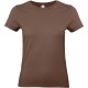 T-shirt femme #E190, Couleur : Chocolate, Taille : L