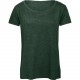 T-shirt Triblend col rond Femme, Couleur : Heather Forest, Taille : L