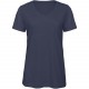 T-shirt Triblend col V Femme, Couleur : Heather Navy, Taille : XXL