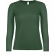 T-Shirt Manches Longues Femme #E150, Couleur : Bottle Green, Taille : L