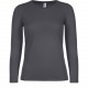 T-Shirt Manches Longues Femme #E150, Couleur : Dark Grey, Taille : L