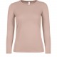 T-Shirt Manches Longues Femme #E150, Couleur : Millennial Pink, Taille : L