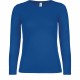 T-Shirt Manches Longues Femme #E150, Couleur : Royal Blue, Taille : 3XL