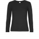 T-Shirt Manches Longues Femme #E190, Couleur : Black (Noir), Taille : 3XL