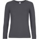 T-Shirt Manches Longues Femme #E190, Couleur : Dark Grey, Taille : L