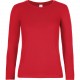 T-Shirt Manches Longues Femme #E190, Couleur : Red (Rouge), Taille : 3XL
