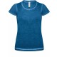 T-Shirt Femme Dnm Plug In, Couleur : Blue Clash, Taille : S
