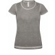 T-Shirt Femme Dnm Plug In, Couleur : Grey Clash, Taille : S