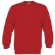 Sweat-shirt enfant col rond, Couleur : Red (Rouge), Taille : 12 / 14 Ans