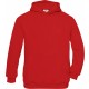 Sweat-Shirt Capuche Enfant, Couleur : Red (Rouge), Taille : 3 / 4 Ans