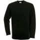 Sweat-Shirt Coupe Droite, Couleur : Black (Noir), Taille : S