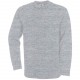 Sweat-Shirt Coupe Droite, Couleur : Heather Grey, Taille : S