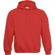 Sweat-Shirt Capuche, Couleur : Red (Rouge), Taille : S