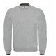 Sweat-Shirt US Classique Col Rond B&C ID.002, Couleur : Heather Grey, Taille : 3XL