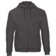 Sweatshirt capuche zippé ID.205, Couleur : Anthracite, Taille : L