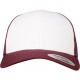 Casquette Retro Trucker Colored Front, Couleur : Maroon / White, Taille : 