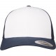 Casquette Retro Trucker Colored Front, Couleur : Navy / White, Taille : 