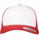 Casquette Retro Trucker Colored Front, Couleur : Red / White, Taille : 