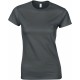 T-Shirt Femme : Ladies' Fitted T-Shirt , Couleur : Charcoal, Taille : S