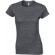 T-Shirt Femme : Ladies' Fitted T-Shirt , Couleur : Dark Heather, Taille : S