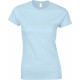 T-Shirt Femme : Ladies' Fitted T-Shirt , Couleur : Light Blue, Taille : S