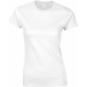 T-Shirt Femme : Ladies' Fitted T-Shirt , Couleur : White (Blanc), Taille : S