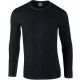 T-Shirt Homme Manches Longues, Couleur : Black (Noir), Taille : S