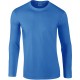 T-Shirt Homme Manches Longues, Couleur : Royal Blue, Taille : S