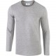 T-Shirt Homme Manches Longues, Couleur : Sport Grey, Taille : S