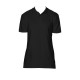 Polo Homme Softstyle Double Piqué, Couleur : Black (Noir), Taille : L