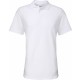 Polo Homme Softstyle Double Piqué, Couleur : White (Blanc), Taille : L
