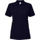 Polo Femme Softstyle Double Piqué, Couleur : Navy (Bleu Marine), Taille : L