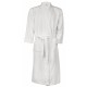 Peignoir Col Kimono, Couleur : White (Blanc), Taille : L