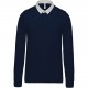 Polo rugby, Couleur : Navy / White, Taille : XS