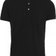 Polo Col Mao Manches Courtes Homme, Couleur : Black / Oxford Grey, Taille : XS