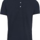 Polo Col Mao Manches Courtes Homme, Couleur : Navy / White, Taille : XS