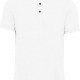 Polo Col Mao Manches Courtes Homme, Couleur : White / Navy, Taille : XS
