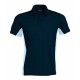 Polo Bicolore Manches Courtes : Flag , Couleur : Navy / Sky Blue, Taille : S