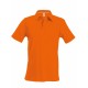 Polo Manches Courtes, Couleur : Orange, Taille : 3XL