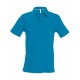 Polo Manches Courtes, Couleur : Tropical Blue, Taille : 3XL