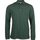 Polo Manches Longues, Couleur : Forest Green, Taille : 3XL