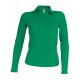 Polo Manches Longues Femme, Couleur : Kelly Green, Taille : 3XL