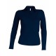 Polo Manches Longues Femme, Couleur : Navy (Bleu Marine), Taille : 3XL