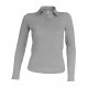 Polo Manches Longues Femme, Couleur : Oxford Grey, Taille : 3XL